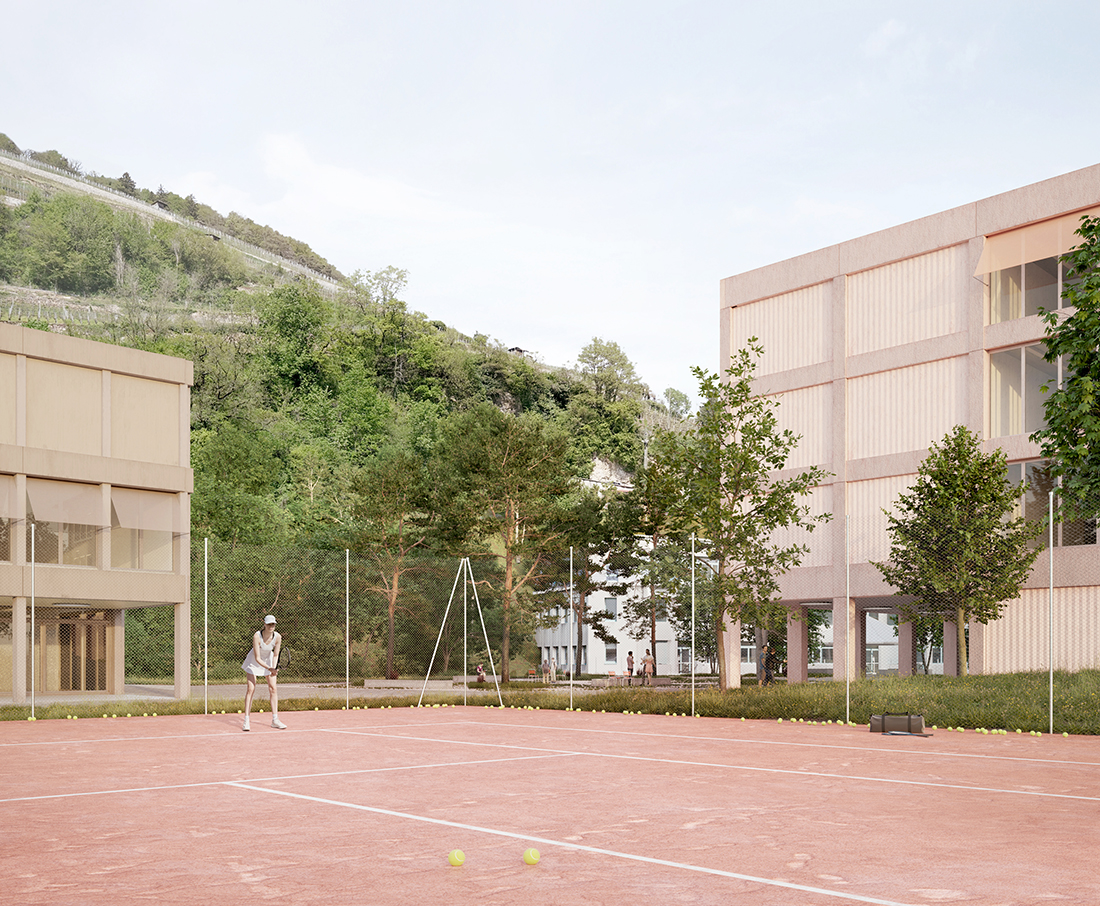 site scolaire et sportif du pré-de-la-cible bex